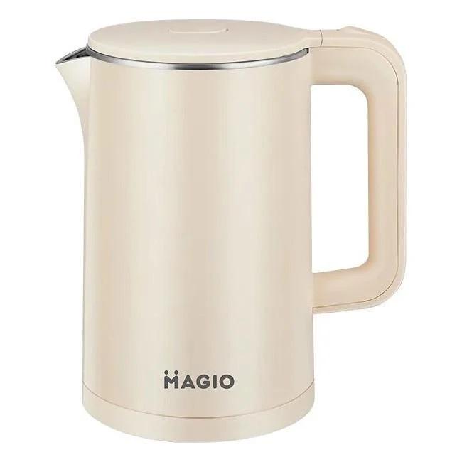 Электрочайник с защитой от перегрева Magio MG-105 1500 Вт стильный удобный Белый