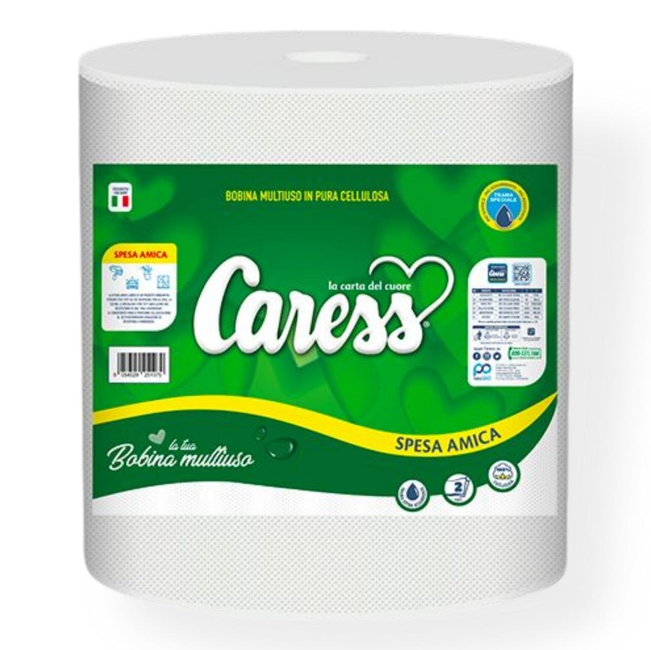 Бумажные полотенца CARESS SPESA AMICA 2 слоя 1 рулон
