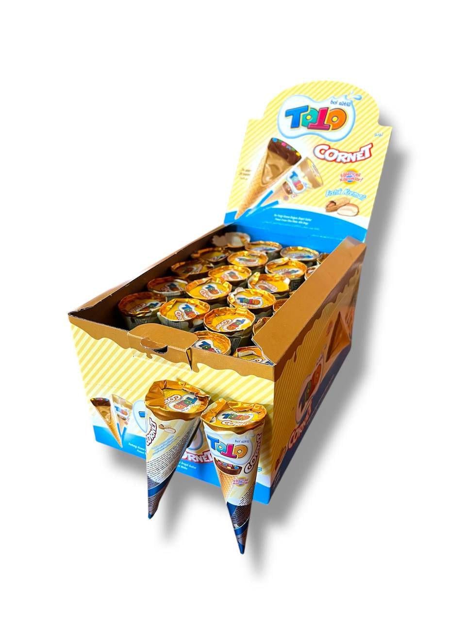 Рожок шоколадный Toto Cornet с арахисовым кремом 24 шт. (00000006386) Рожок шоколадный Toto Cornet с арахисовым кремом 24 шт. (00000006386)