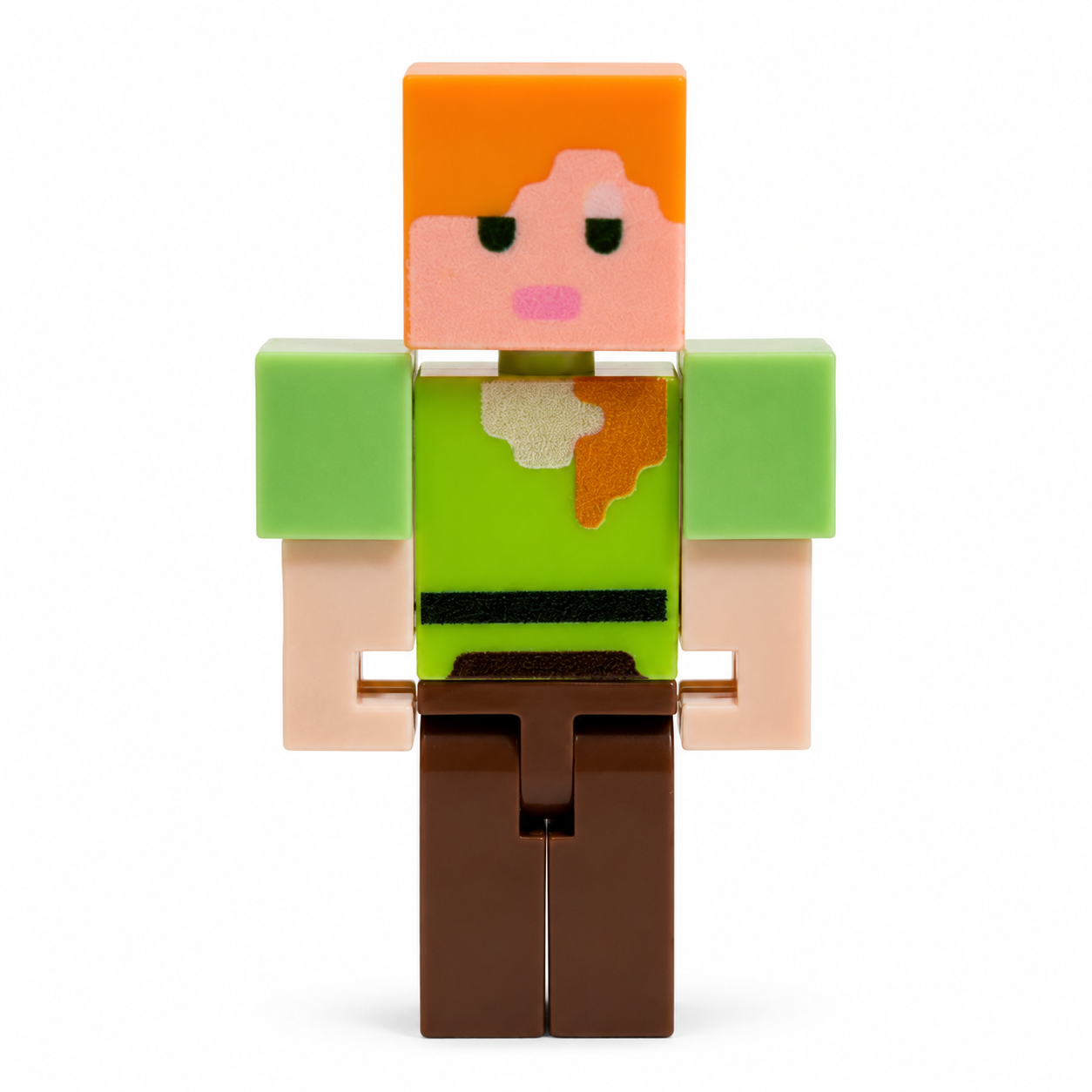 Фигурка Minecraft Alex мини-конструктор магнитные ноги 5 см (3145320234)