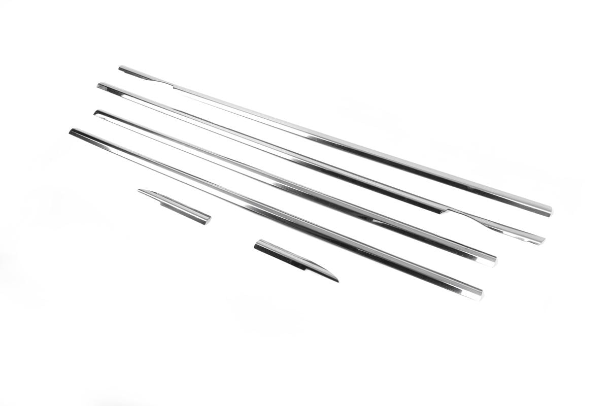Окантовка окон Carmos для Volkswagen Tiguan 2007-2016 гг. нержавеющая сталь Хром