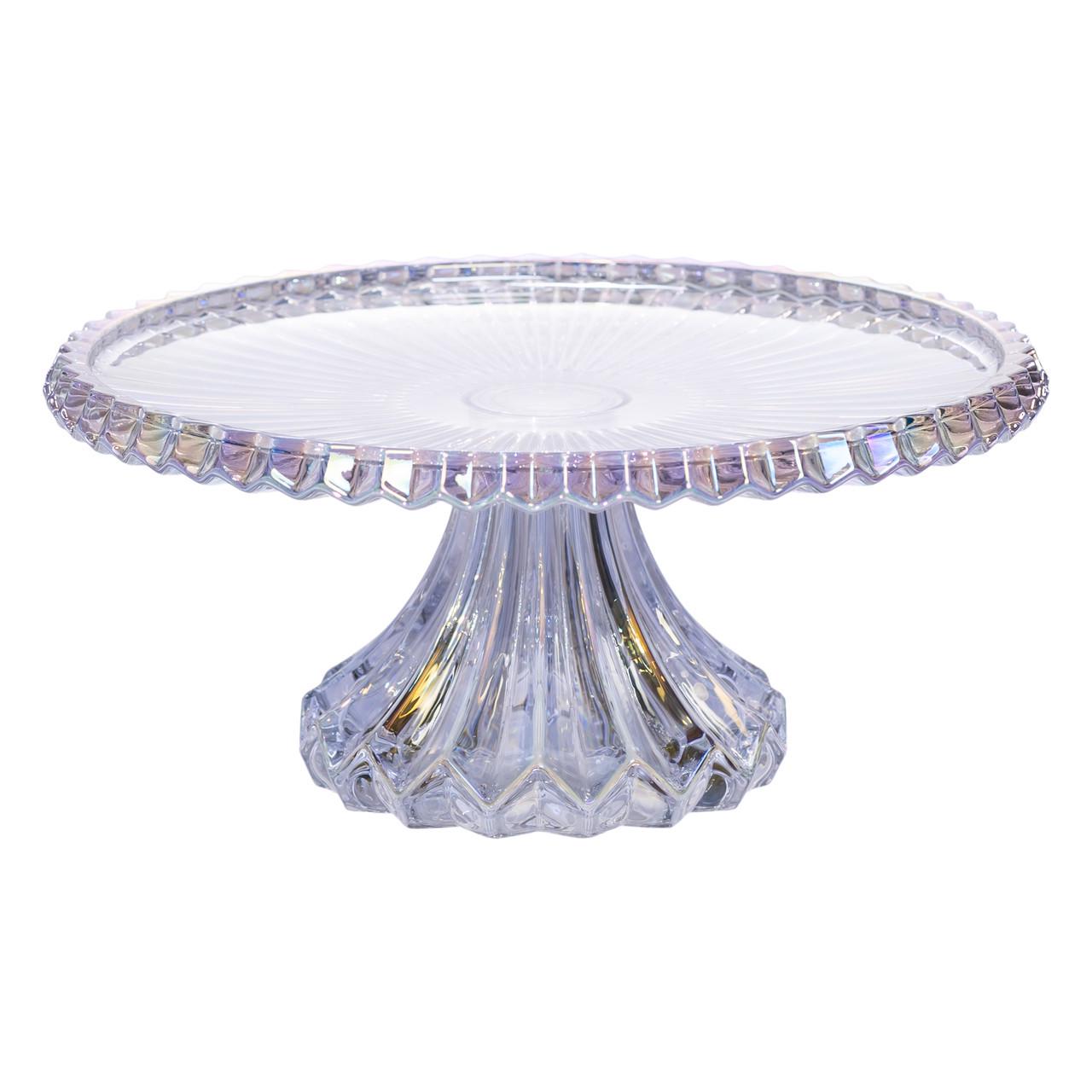 Тортовщица на ножке стеклянная круглая Ø26 см (HP-19-148)