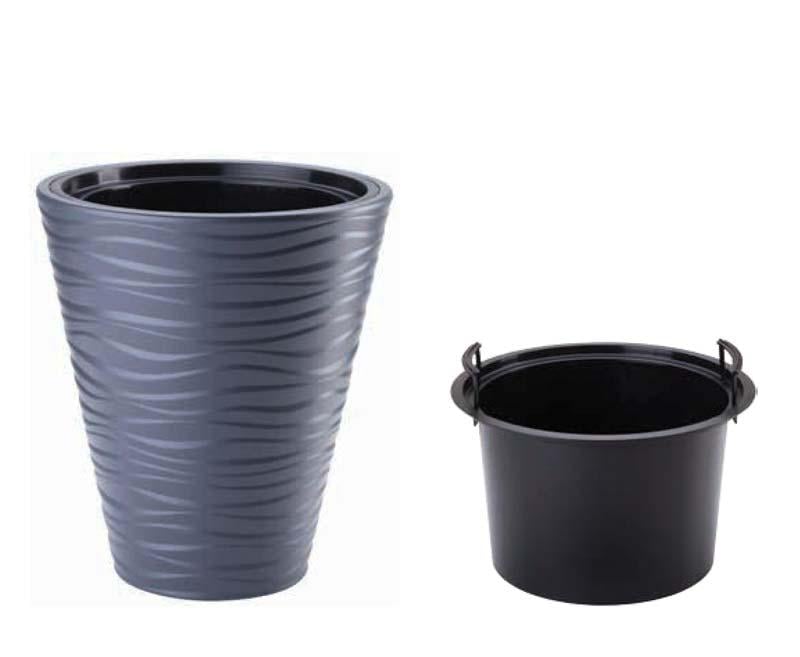 Горшок для цветов Sahara-40 Антрацит (2722-014)