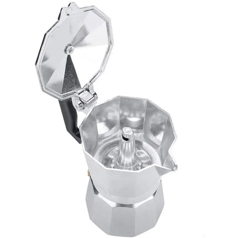 Кофеварка гейзерная алюминиевая на 9 порций 450 мл - фото 6 Кофеварка гейзерная алюминиевая на 9 порций 450 мл - фото 6