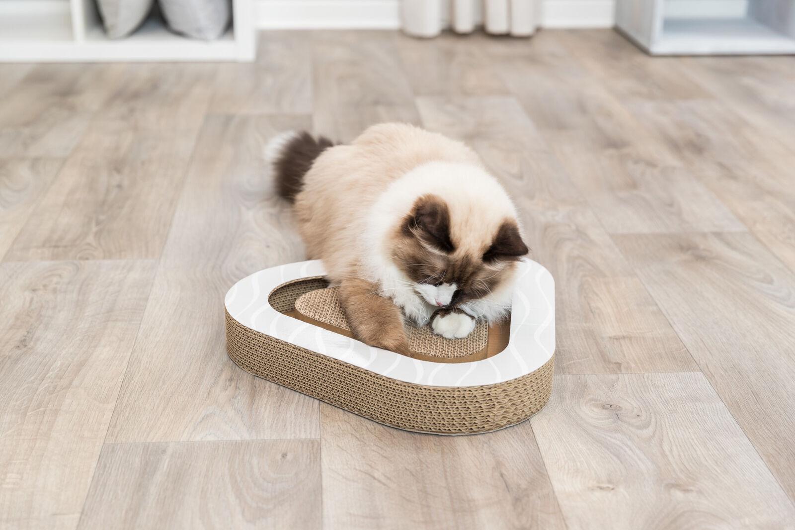 Кігтеточка трикутна для кішок Trixie Scratching Cardboard з м'ячиками (80091) - фото 5 Кігтеточка трикутна для кішок Trixie Scratching Cardboard з м'ячиками (80091) - фото 5