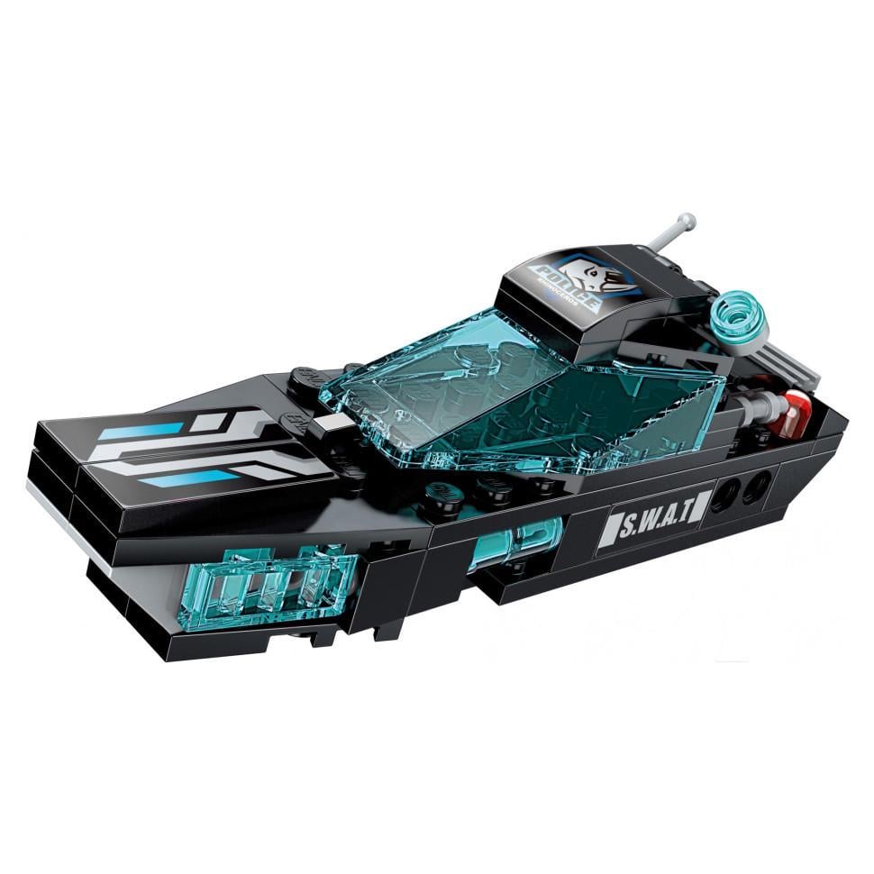 Конструктор дитячий Qman 1413-1-8 Wave Breaker Yacht транспорт зброя 95 дет. (RLT24108s31404)