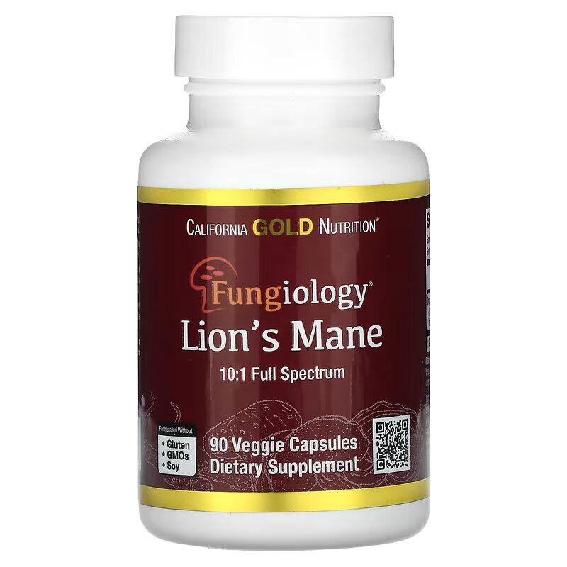 Гриби California Gold Nutrition Lion's Mane 90 капс. (CGN-01255)