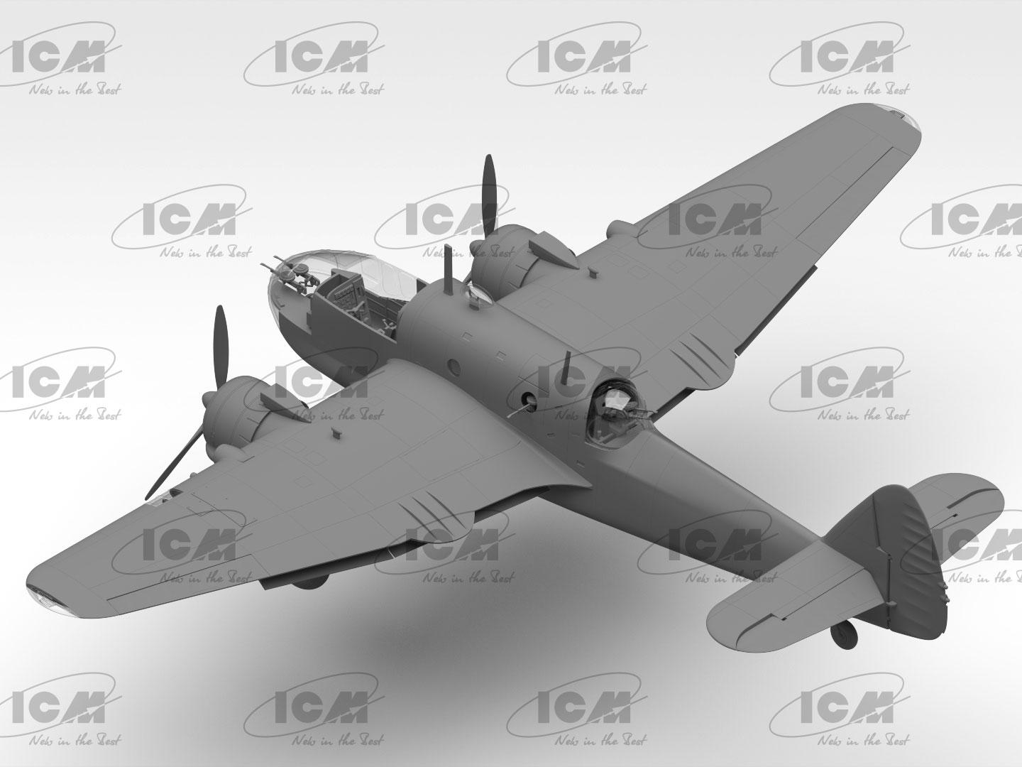 Сборная модель ICM Bristol Beaufort Mk.I британский торпедоносец-бомбардировщик 2 Мировой Войны (48310) - фото 15