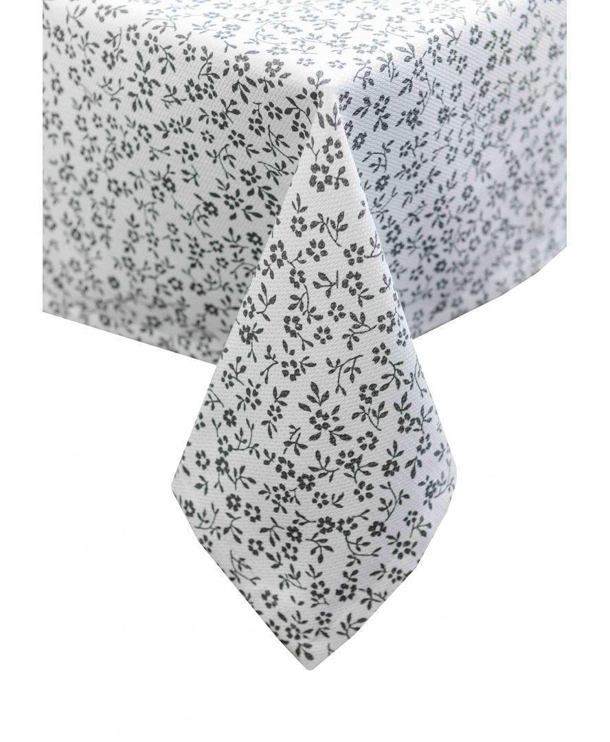 Скатерть MACAO Цветочек 133x133 см Серый (29484)