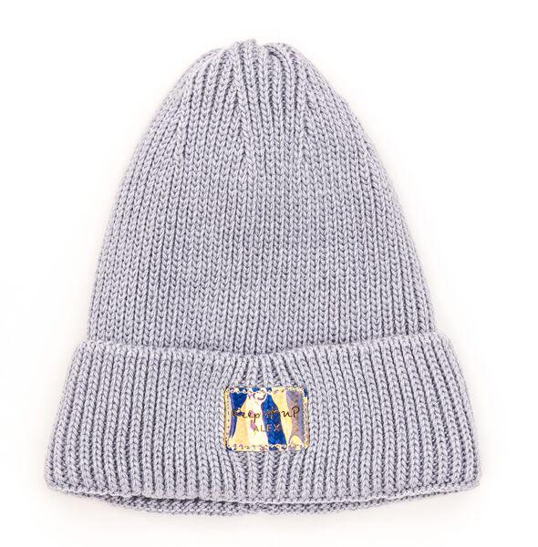 Шапка детская для девочек Роузи D870 флис 50-54 см Серый