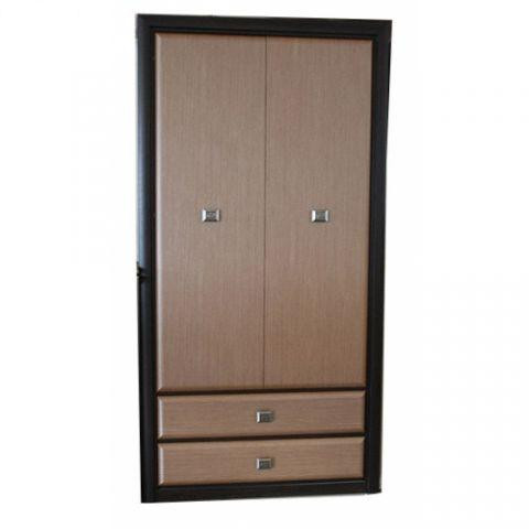 Шкаф распашный с ящиками Гербор Коэн МДФ SZF2D2S Венге магия/Штрокс темный (GRB-1421)