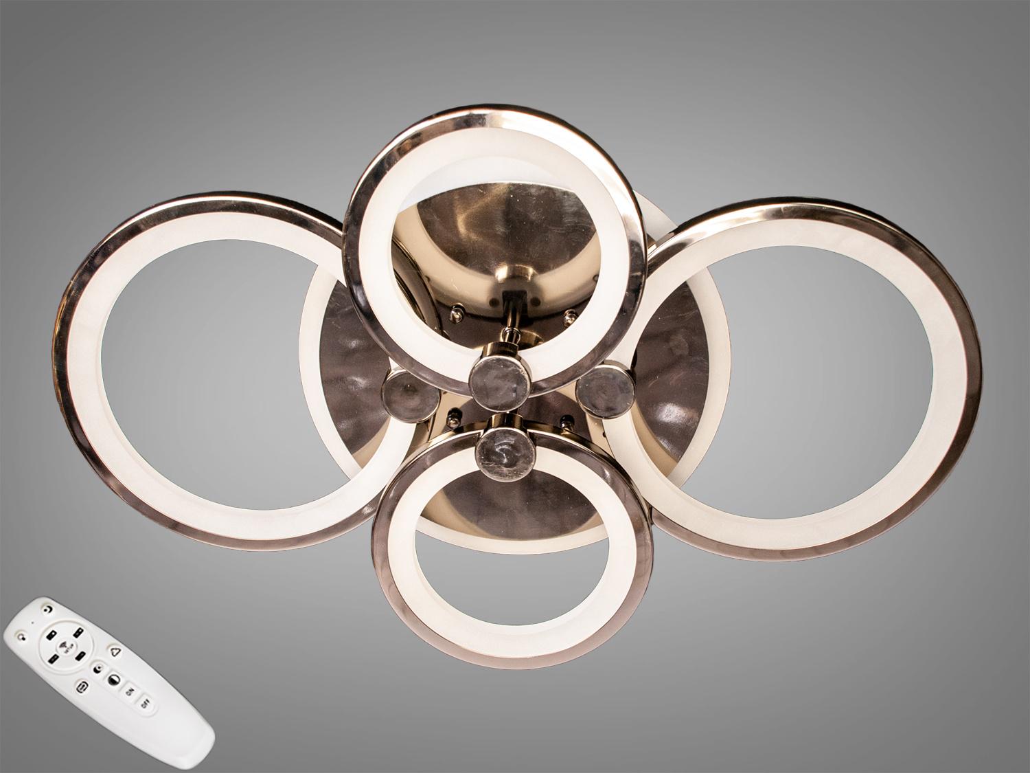 LED-люстра з димером і RGB підсвічуванням 75W (8022) - фото 1 LED-люстра з димером і RGB підсвічуванням 75W (8022) - фото 1