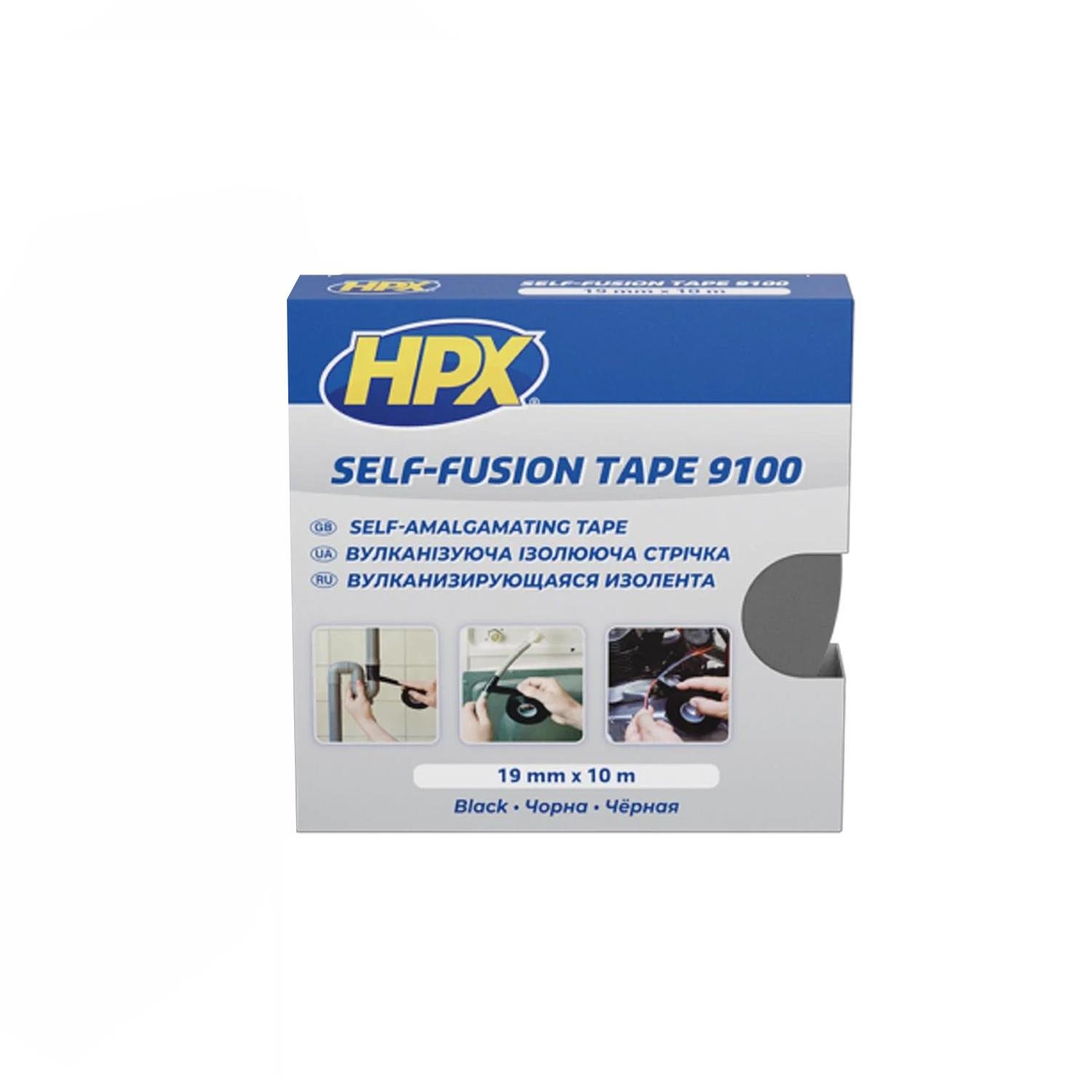 Ізоляційна стрічка HPX SF1910 19x0,5 мм 10 м вулканізована Чорний (INRUC0080025001000)
