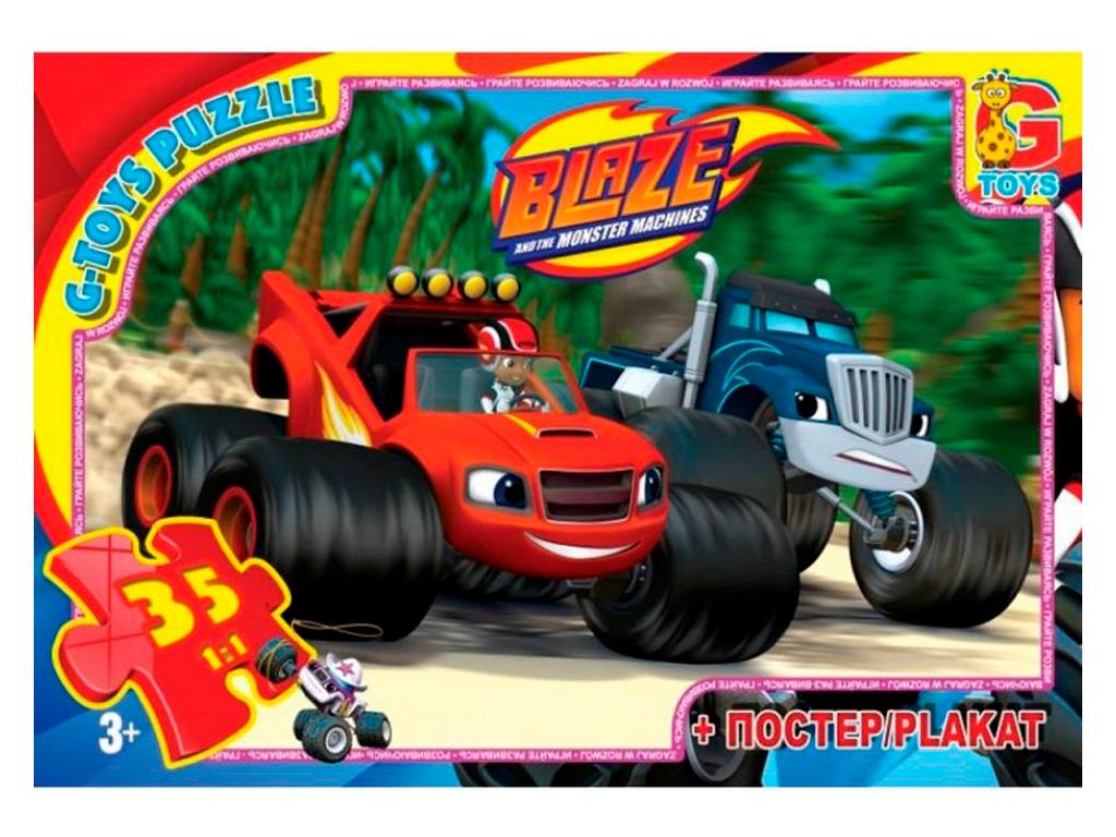 Пазлы G-Toys из серии Blaze" 35 эл. (ZE001)