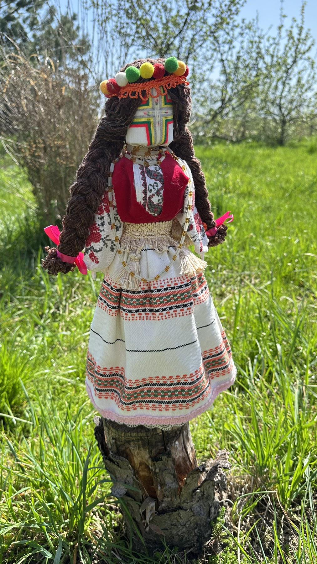 Кукла мотанка ручной работы MTNK 43 см Разноцветный (27481)