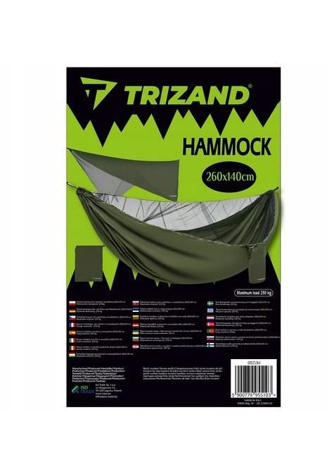 Гамак туристический с брезентом и москитной сеткой 260х140 см - фото 5 Гамак туристический с брезентом и москитной сеткой 260х140 см - фото 5