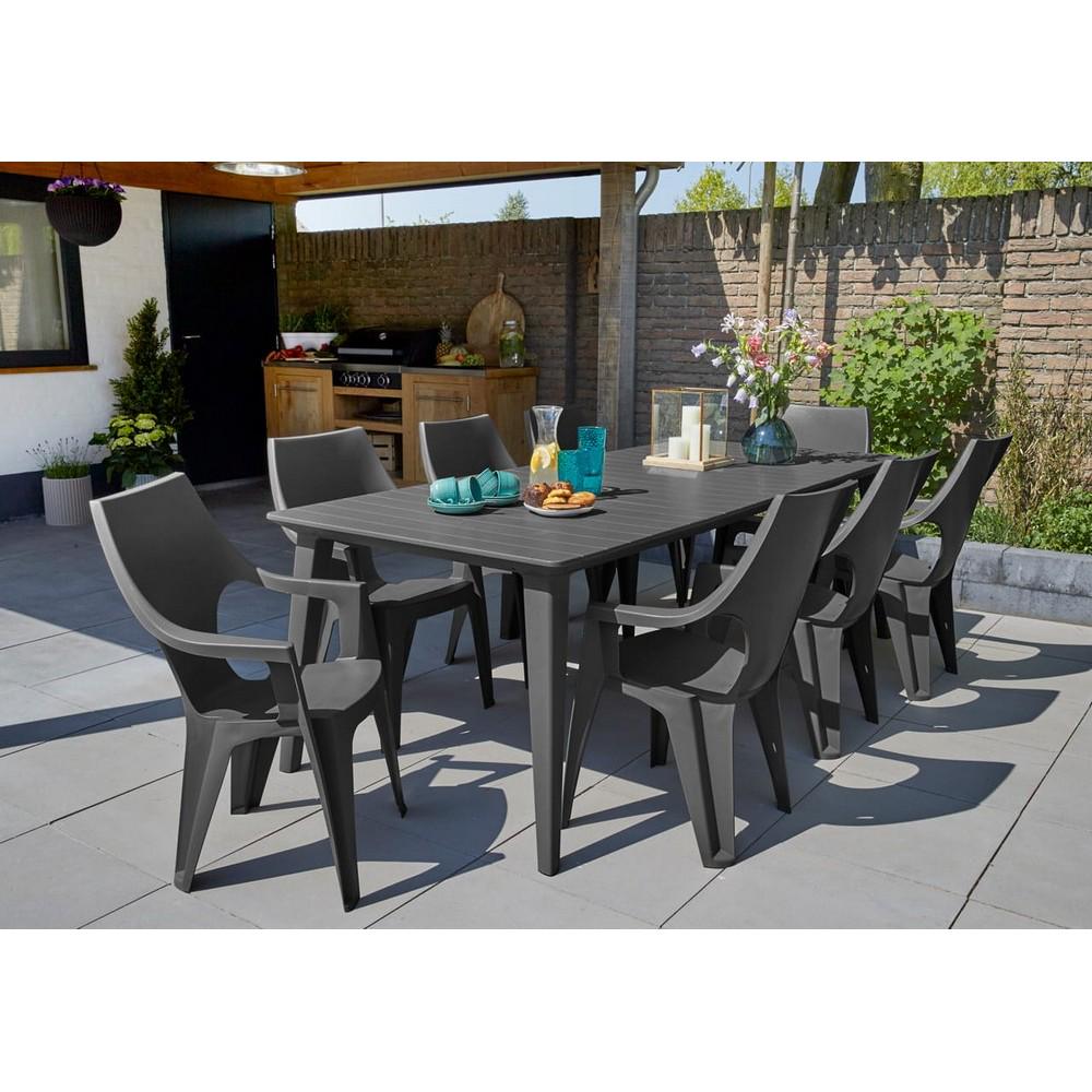 Стол садовый Keter Lima 240 Графитовый (226562) - фото 3 Стол садовый Keter Lima 240 Графитовый (226562) - фото 3