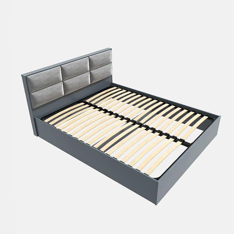 Кровать Эверест Лайт-1600 ламели 160x200 см Графитовый (ЕВ20618)