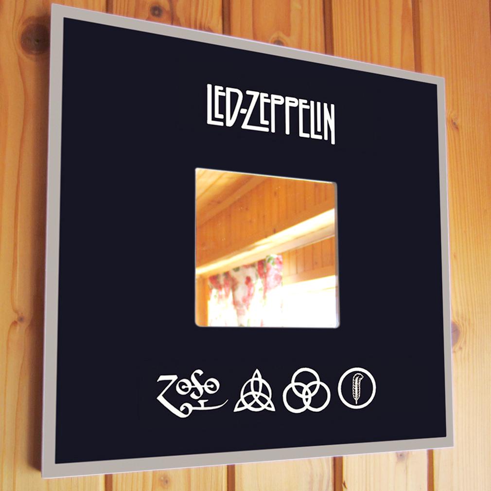 Зеркало декоративное Группа «Led Zeppelin» 260х260 мм (M03281)