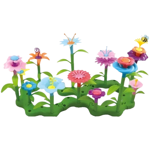 Конструктор для девочек B 6969-9 Цветочная оранжерея с вазоном и основой 123 дет. (31766969)