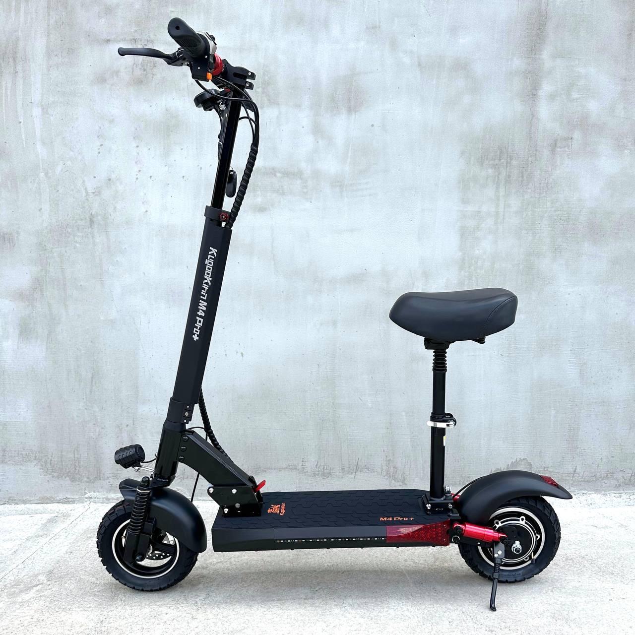 Электросамокат Kugoo Kirin M4 Pro+ Plus 18Ah 1000W Black (2615236250)