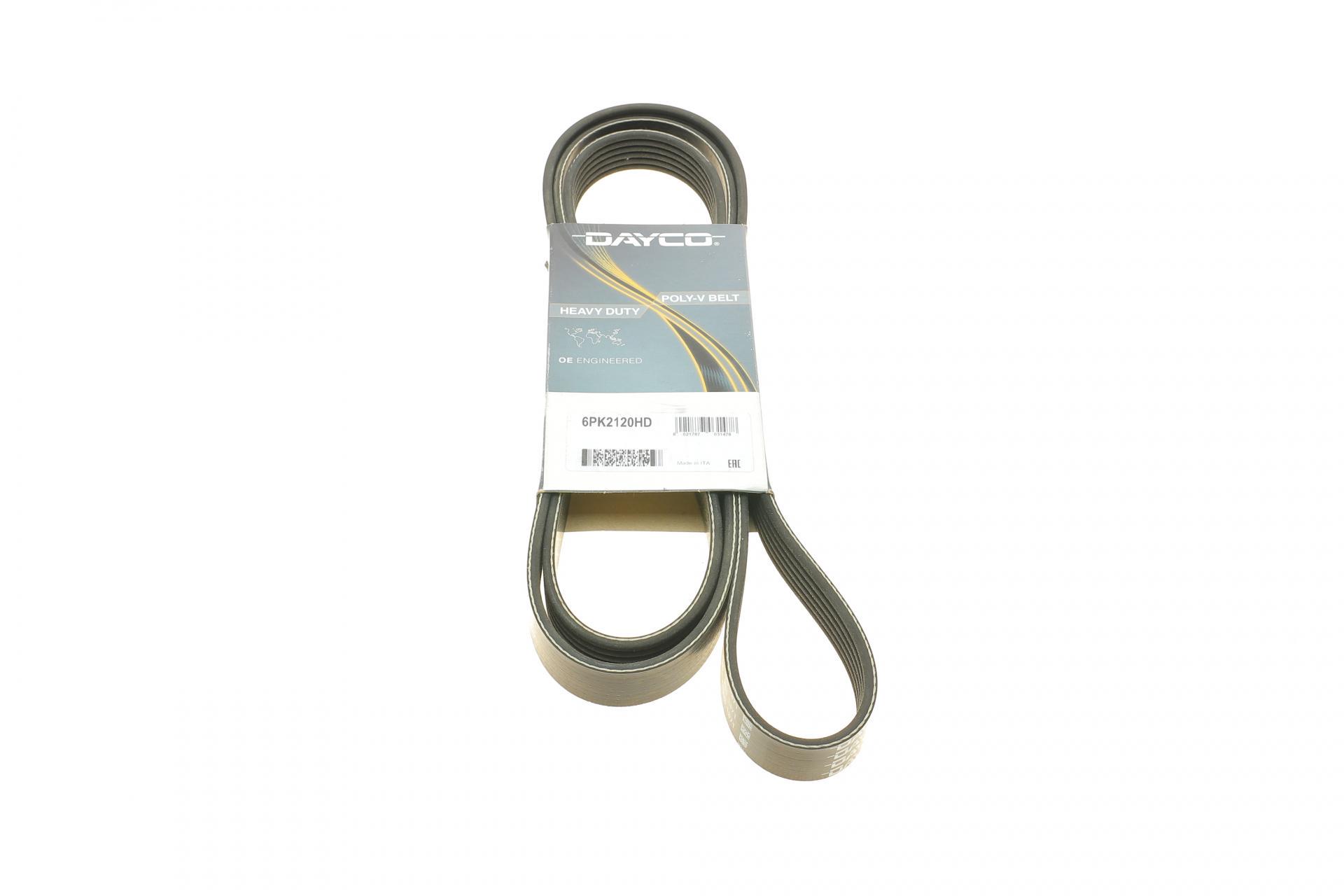 Ремень генератора DAYCO MB Vario 512D/612D/812D 96- (6PK2120HD)