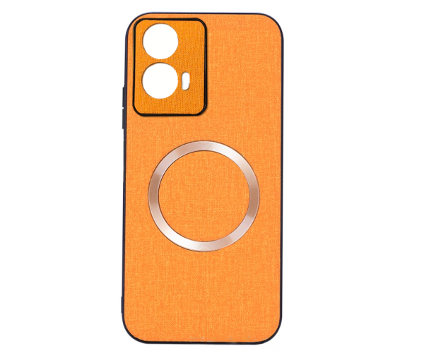 Чохол накладка New Textile Magnetic Ring для Motorola Moto G24 Помаранчевий