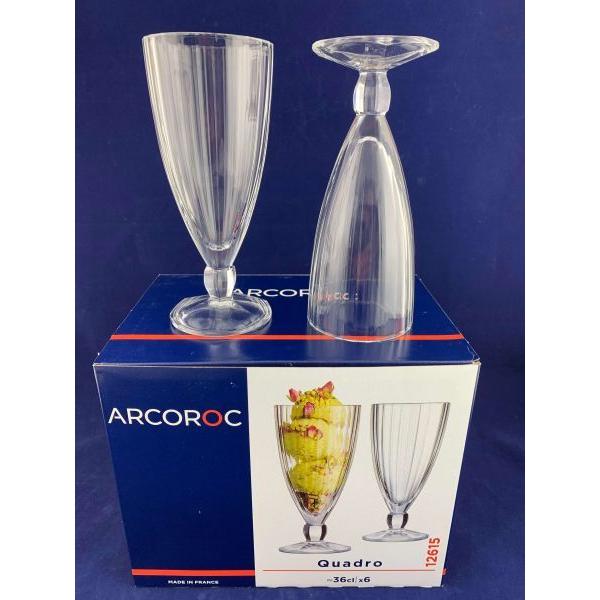 Набор бокалов для молочных коктейлей Arcoroc Quadro 360 мл 6 шт. (12615) - фото 4