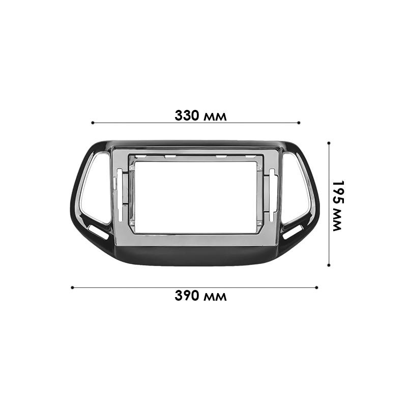 Рамка перехідна для 10.1" Jeep Compass 2017-2019 (7262) - фото 4