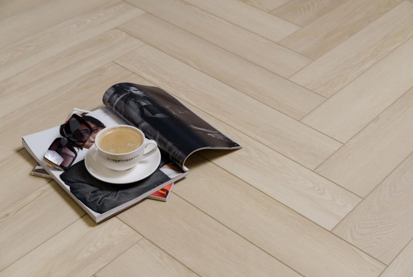 Ламінат вініловий SPC LVT Aberhof Carmelita англійська ялинка (2593) - фото 2