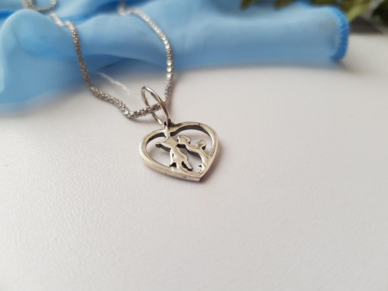Подвеска Сердце серебро 925 пробы 1,10 г (31300ч)