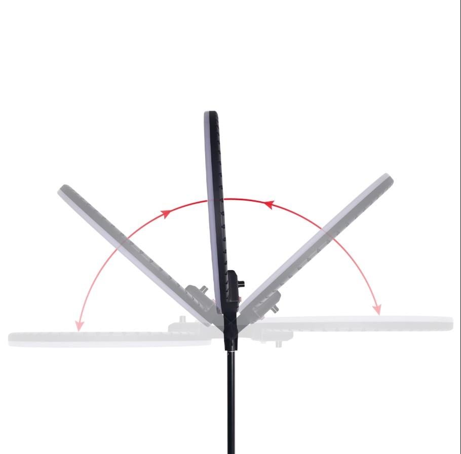 Кільцева лампа RIAS ZB-F348 LED на 3 тримачі з пультом ДУ 45 см (2_009335) - фото 3 Кільцева лампа RIAS ZB-F348 LED на 3 тримачі з пультом ДУ 45 см (2_009335) - фото 3