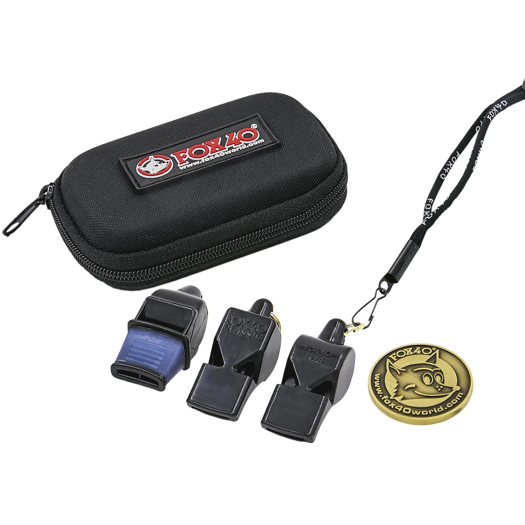 Набор Zelart FOX40-6906-0500 из 3-х свистков судейских пластиковых и монеты (DR007502)