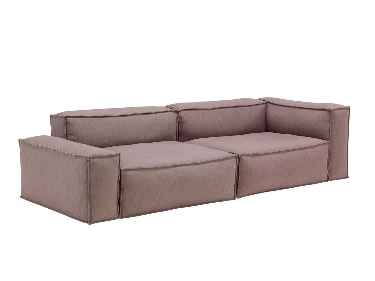 Диван прямой раскладной MeBelle MODE+ 2,7 м велюровый Коричневый (D_020)