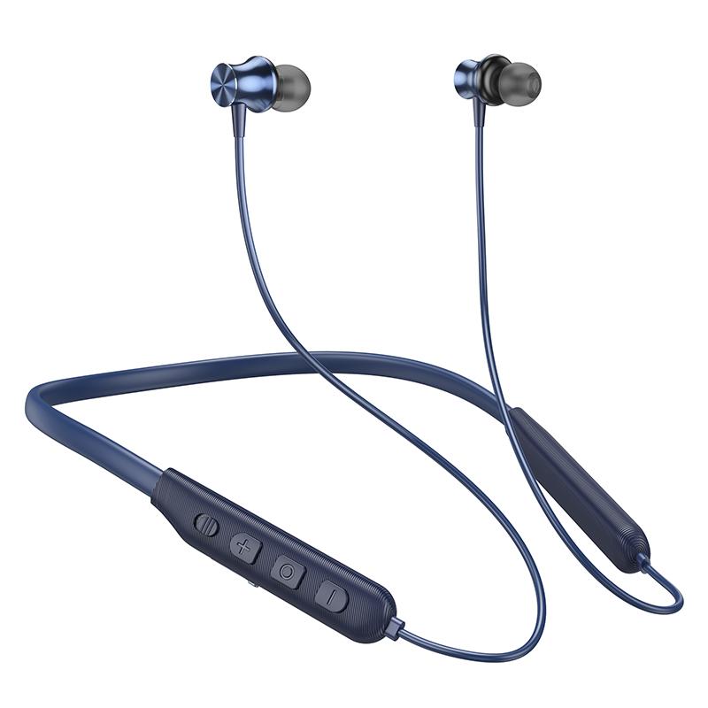 Наушники спортивные беспроводные Hoco ES64 Easy Sound sports BT earphones Navy Blue (20975)