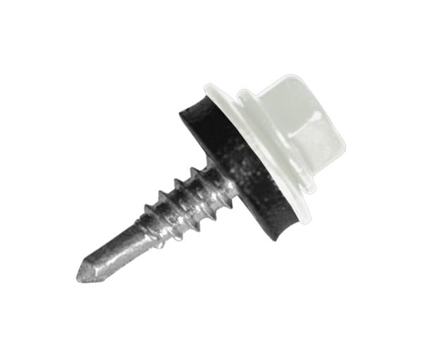 Саморез кровельный по металлу с шайбой EPDM MAXPRO 4,8х19 мм 250 шт. RAL-9010 (SDSM-48199010) - фото 1 Саморез кровельный по металлу с шайбой EPDM MAXPRO 4,8х19 мм 250 шт. RAL-9010 (SDSM-48199010) - фото 1