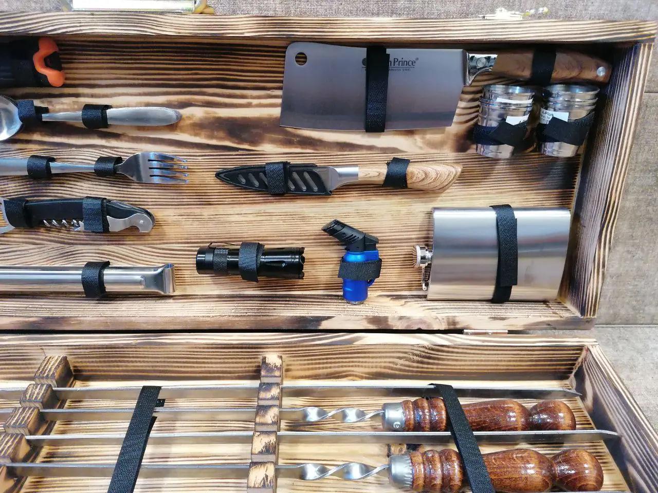 Набір шампурів Турист 4 Profi-Fox в кейсі (10644714) - фото 3 Набір шампурів Турист 4 Profi-Fox в кейсі (10644714) - фото 3