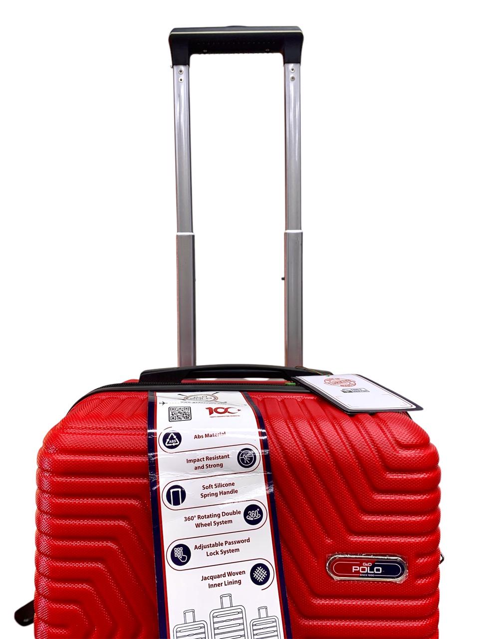 Чемодан Polo ПК018-S поликарбонат на 4-х двойных колесах маленький S 50 л Красный - фото 3 Чемодан Polo ПК018-S поликарбонат на 4-х двойных колесах маленький S 50 л Красный - фото 3