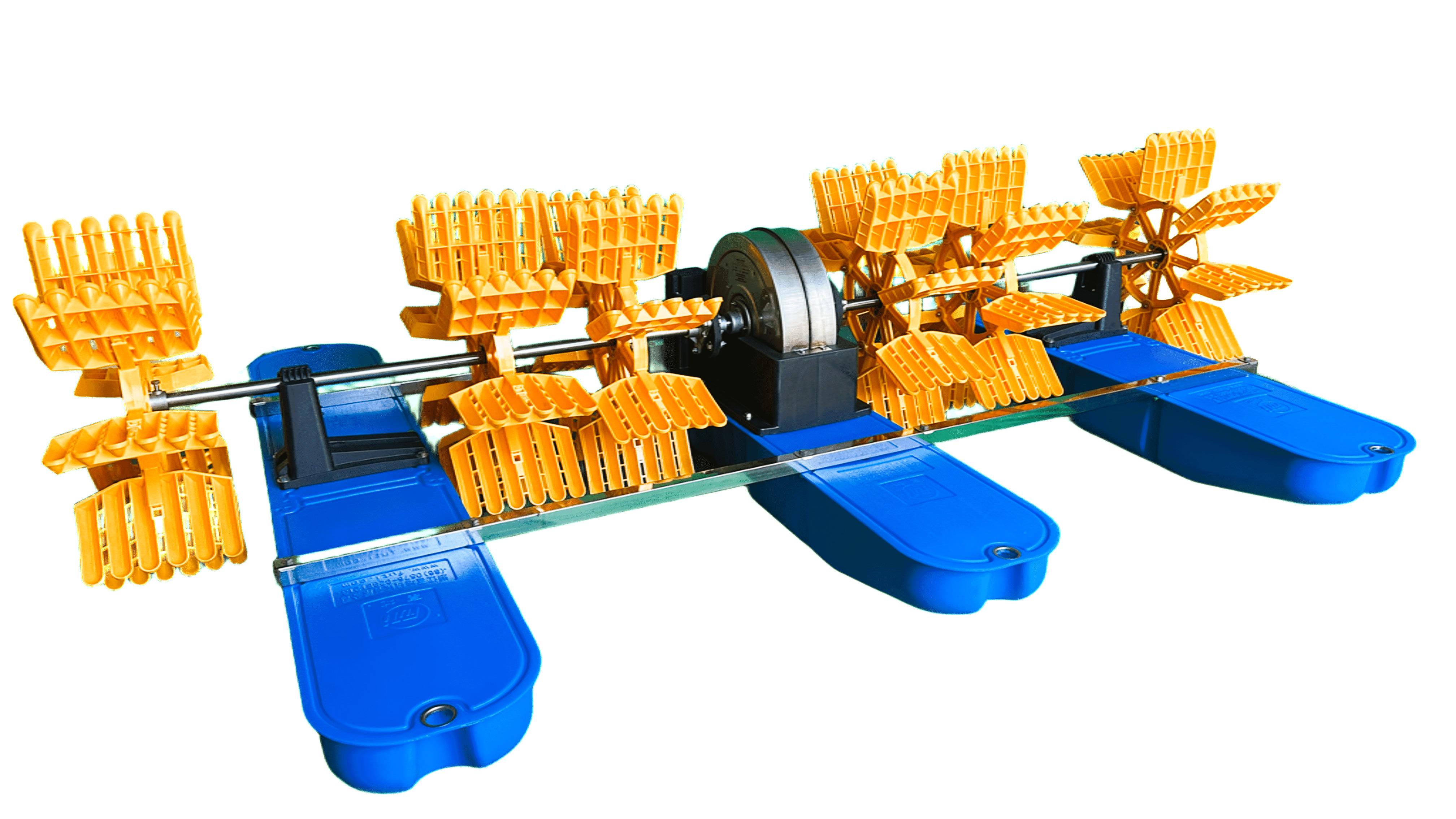 Аератор для ставка колісно-лопатевий безредукторний Fordy Magnet Motor HC-1.8M 6 лопатей 1,8 кВт 380В