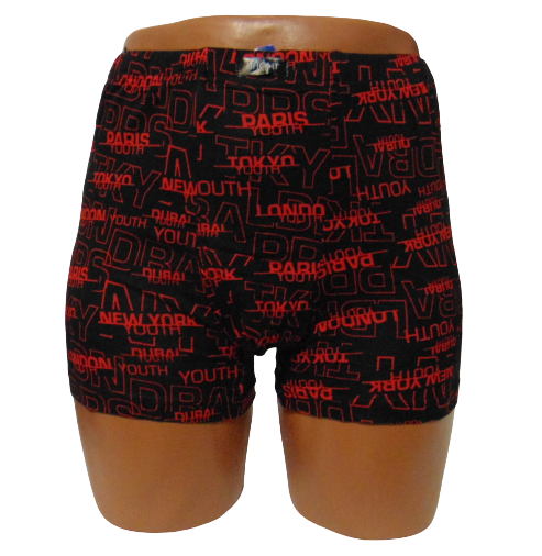 Трусы мужские боксеры Инсан 18707 3XL Черный/Красный