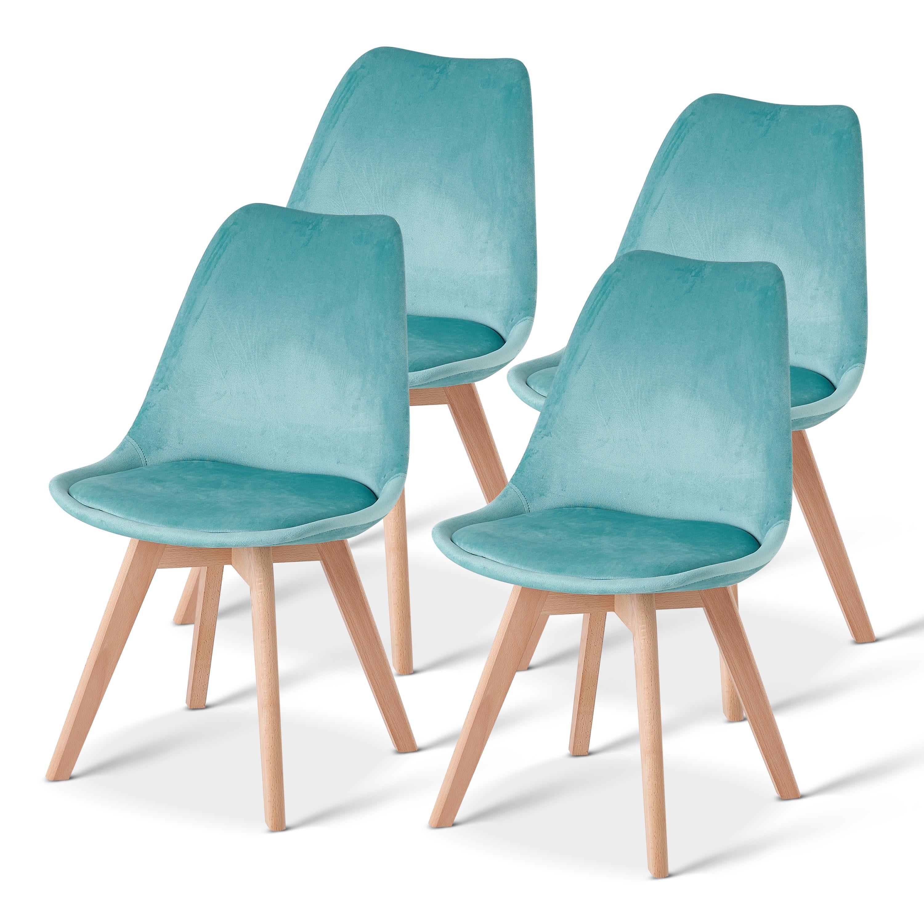 Стільці кухонні Homart DC-009V велюр 4 шт Блакитний (9382) Стільці кухонні Homart DC-009V велюр 4 шт Блакитний (9382)