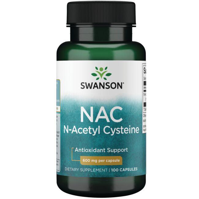 Ацетилцистеин Swanson N-Acetyl Cysteine 600 mg 100 Caps