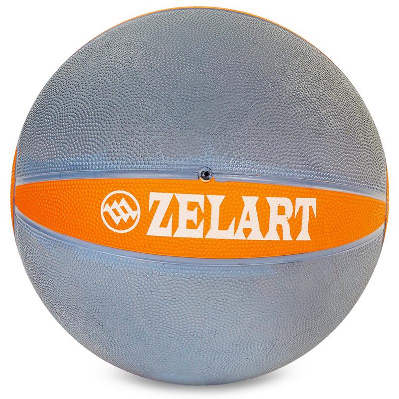 Мяч медицинский медбол Zelart Medicine Ball FI-5122-8 8 кг Серый/Оранжевый (DR003495) - фото 2