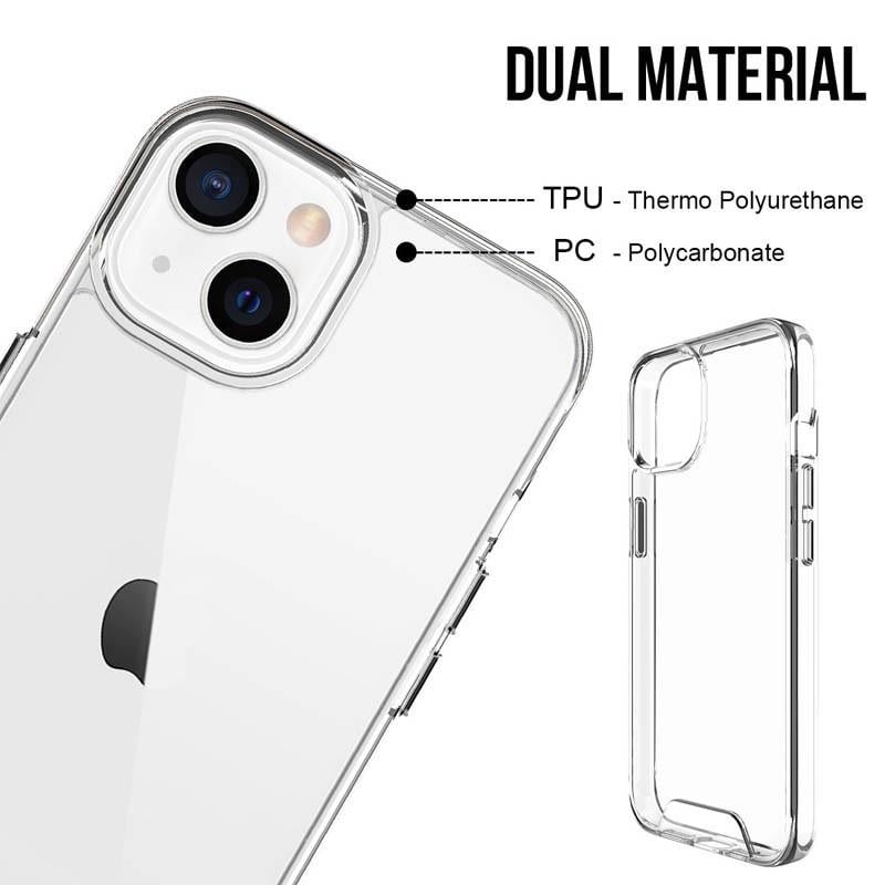 Противоударный чехол Epik для Apple iPhone 15 Plus (6.7") TPU Space Case transparent Прозрачный - фото 4