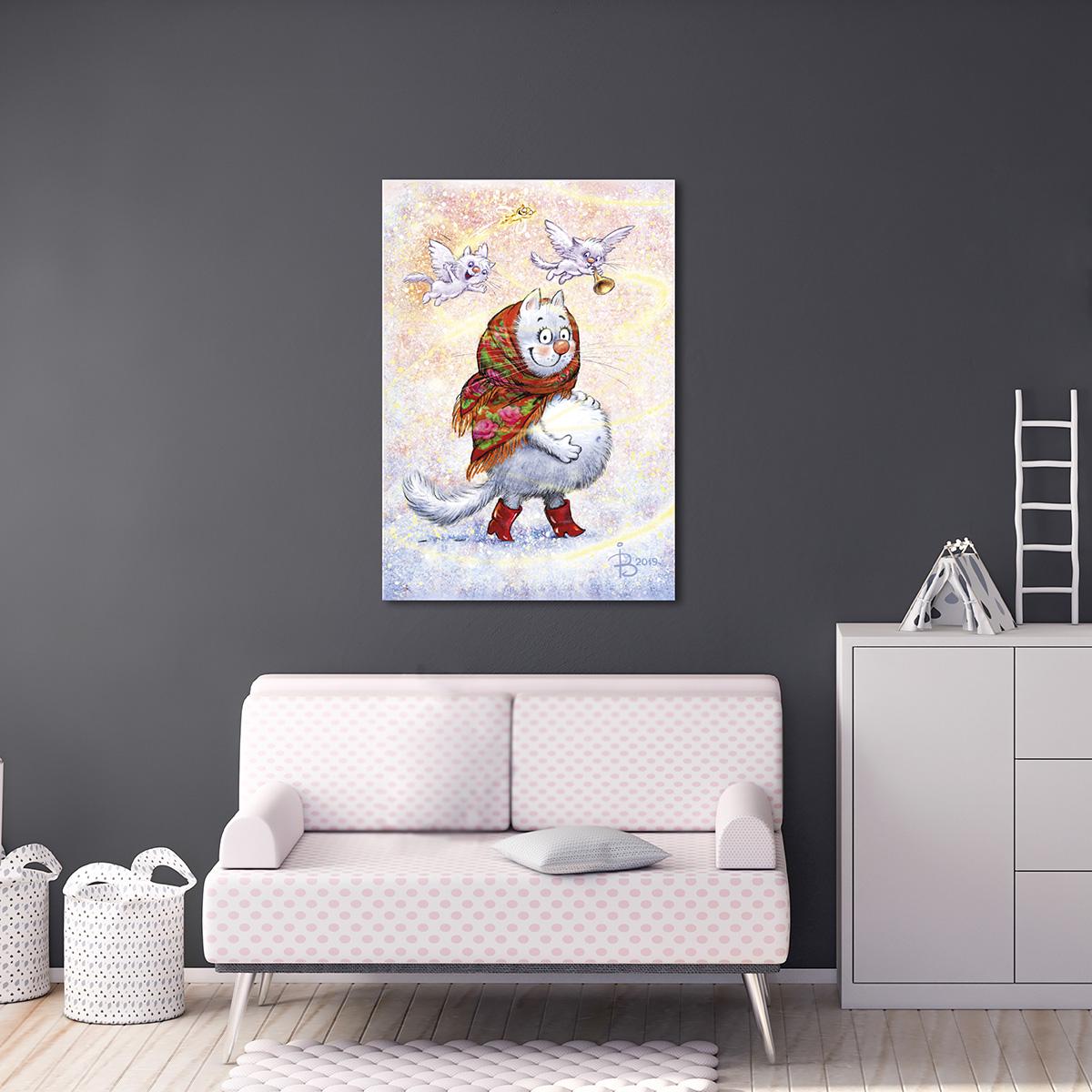 Модульная картина В ожидание счастья 1 модуль 70x105 см (_rinaz_20192203)