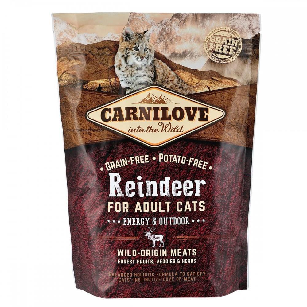 Корм сухой для активных котов Carnilove Cat Reindeer оленина и кабан 400 г (170194/512263)