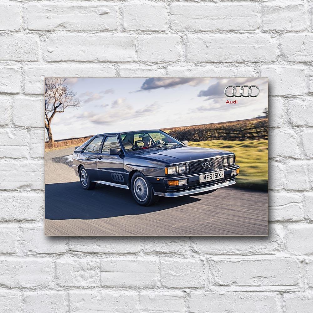 Постер деревянный Audi quattro 210х297 мм (18166948)