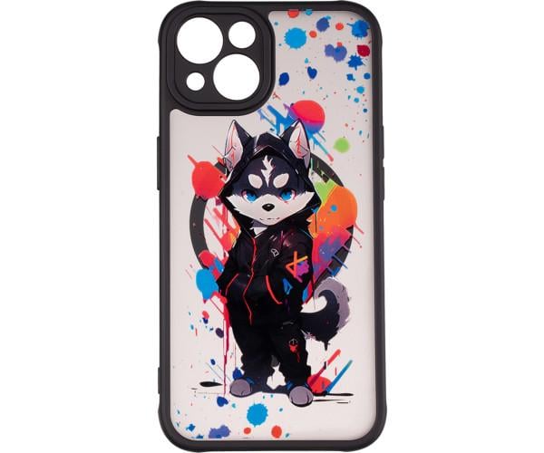 Чехол накладка Gelius Print Case UV (Magsafe) для iPhone 13, Street Husky