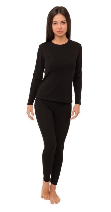 Жіночий комплект термобілизни Наталюкс 98-2616329095 XL Чорний (68656)