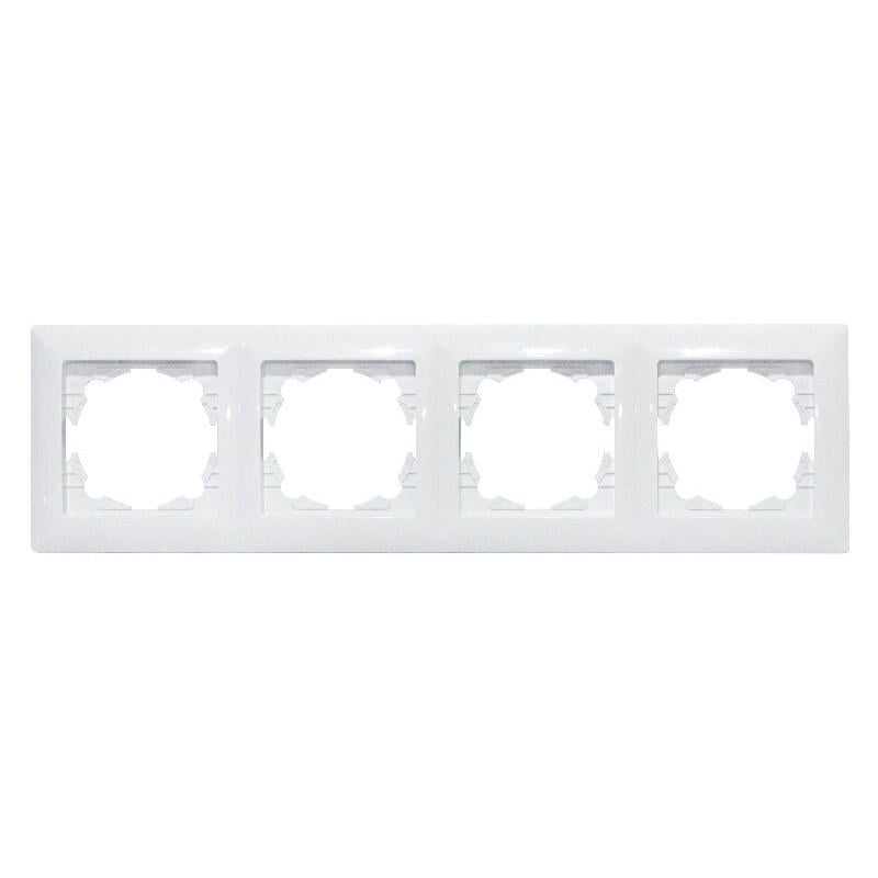 Рамка на 4 секции Tina Horoz Electric Белый (112-005-0024-010) Рамка на 4 секции Tina Horoz Electric Белый (112-005-0024-010)
